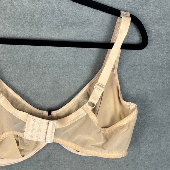 Wacoal Bra Womens 40D Beige Stark Beauty Underwire Lace Unlined Stretch 855225 - Picture 3 of 10